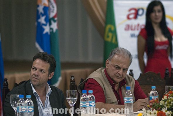 El gobernador de Amambay Pedro González Ramírez y el presidente de la ARP regional Amambay, Víctor Hugo Paniagua integraron la mesa directiva. (Foto: Diego Lozano).