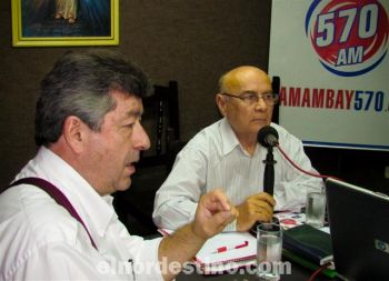 El concejal Orlando Guardatti y el licenciado Melanio González coincidieron en propuestas que promueven la producción y demostraron ser eventualmente idóneos para gobernar Amambay. (Foto: Semanario Extra).