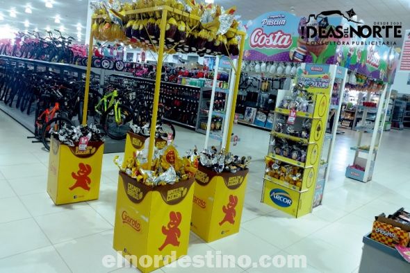 La mayor tienda de precios promocionados de la capital de Amambay, fronteriza con Ponta Porã, propone una de las posibilidades de compras más tentadoras antes y durante la Semana Santa. (Foto: Diego Lozano para Ideas del Norte Consultora Publicitaria).
