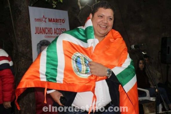 Según encuesta hecha en Amambay por Grau & Asociados, el diputado Juancho Acosta encabeza la preferencia de votos para la Gobernación de Amambay dentro de la Asociación Nacional Republicana. (Foto: Gentileza).