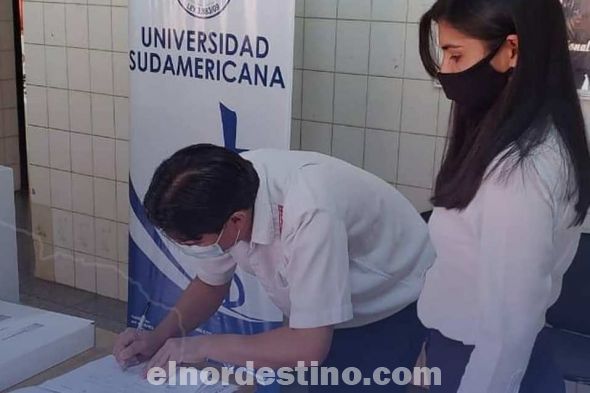 La donación de un Analizador de Gases y un Cicloergómetro Mecánico es para beneficio de la Salud de todos los ciudadanos que acuden a recibir asistencia médica al Hospital Regional de Pedro Juan Caballero. (Foto: Facebook de Universidad Sudamericana).