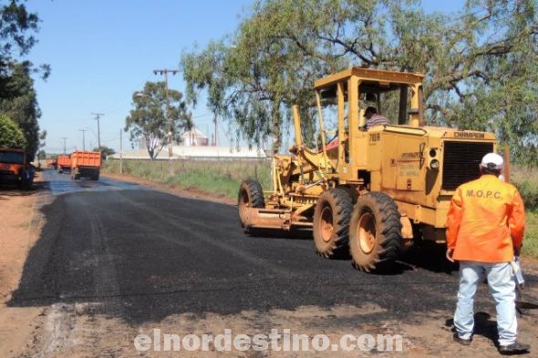 La Gobernación de Amambay y el Ministerio de Obras Públicas y Comunicaciones inician trabajo de asfaltado hacia Zanja Pytá
