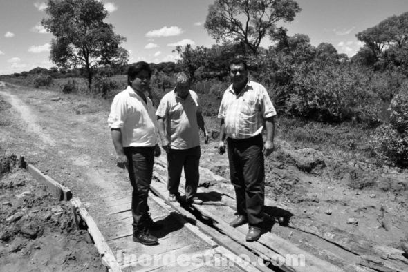 Gobernador de Concepción Luis Urbieta Cáceres visitó lugares afectados con la caída y deterioro de puentes en Horqueta