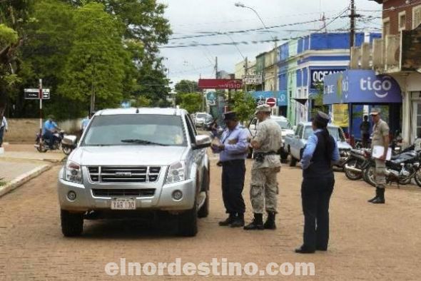 La Policía Nacional y la Policía Municipal de Tránsito de Concepción realizan control de personas y de documentos