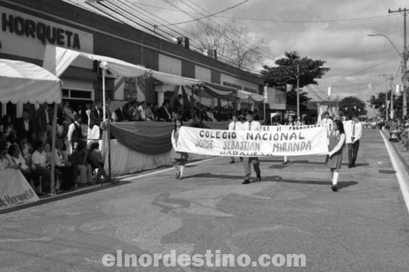 La ciudad de Horqueta celebró su 224 aniversario con el tradicional desfile estudiantil, cívico y militar