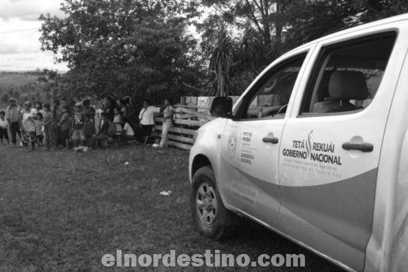 La Secretaría de Emergencia Nacional y la Gobernación de Amambay entregan víveres a comunidades indígenas
