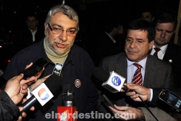 El flamante presidente de Paraguay Horacio Cartes visitó al ex mandatario Fernando Lugo para conversar sobre el nuevo gobierno