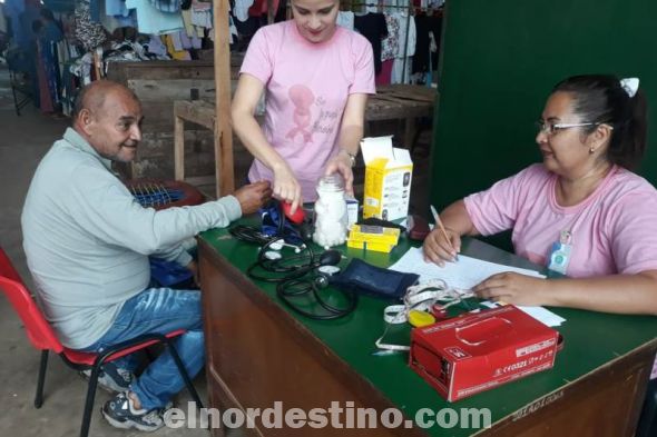 Captaron pacientes en el Mercado Municipal de Concepción en el Marco del Programa de Diabetes e Hipertensión Arterial