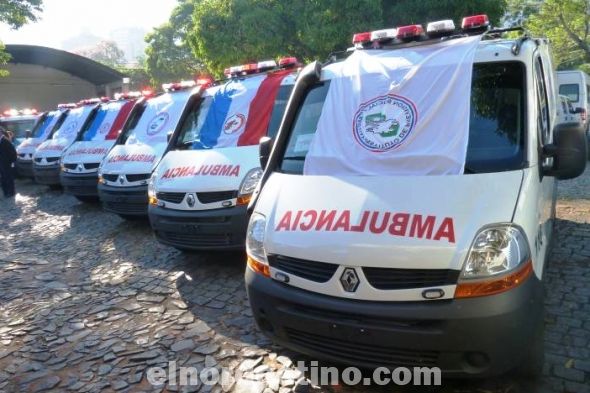 El IPS adquirió 12 nuevas ambulancias, las cuales serán distribuidas en varios hospitales regionales del interior del país