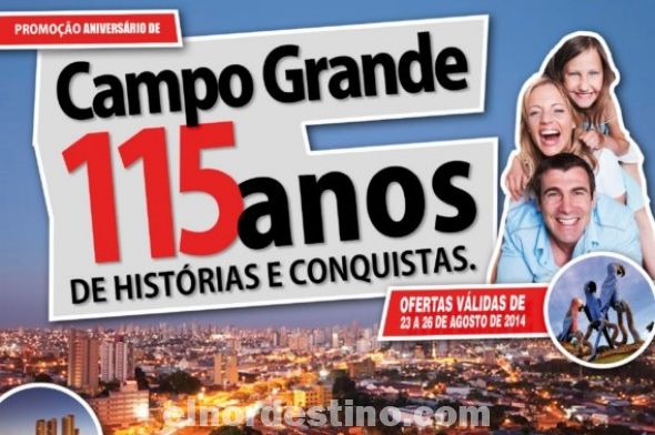 Promoción Especial “Campo Grande 115 Años” en Shopping China con ofertas que van hasta el martes 26 de Agosto