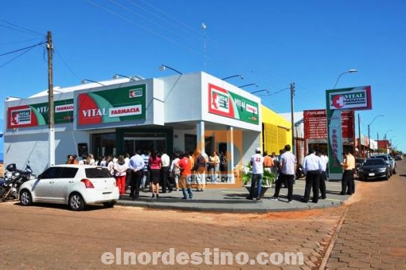 La cadena de farmacias Vital Farmacia inauguró el pasado viernes 1 de marzo su 7º local en la ciudad de Pedro Juan Caballero