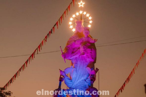 Artista Orlando González concluye remodelación del Monumento a la Madre María Auxiliadora en la ciudad de Concepción