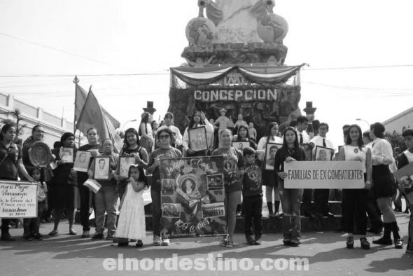 El C.R.E. Juan E. O´Leary de Concepción realizó un homenaje a los héroes de la Patria a 84 años del Desfile de la Victoria