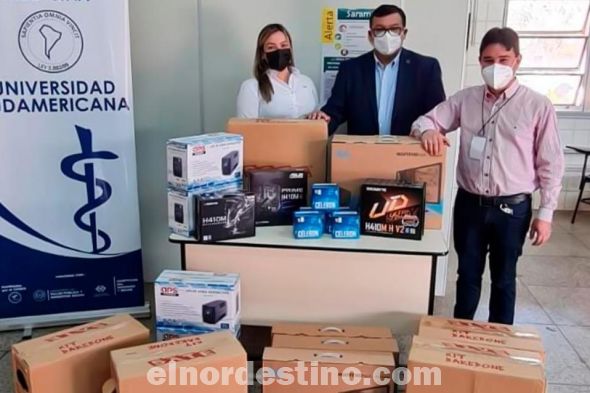Universidad Sudamericana realizó donación de equipos informáticos para el Hospital Regional de Pedro Juan Caballero