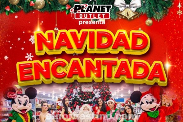 Promoción Navidad Encantada en Planet Outlet: con miles de artículos con descuento, Papá Noel y shows musicales